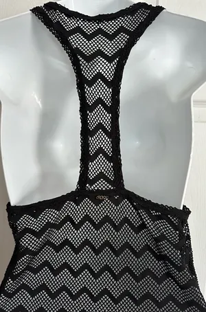 Roxy Black Swim Cover-Up No Size Tag (M) thumbnail 4