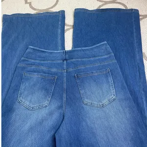 HALARA Flex High Waisted Pocket Baggy Wide Leg Blue Jeans, size Medium, 02775885 thumbnail 2