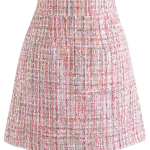 Chicwish SEQUINS TWEED BUD MINI SKIRT IN PINK Size Small NWOT thumbnail 2