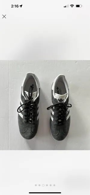 Adidas Gray Gazelle Sneakers 10.5 thumbnail 3