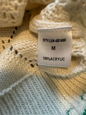 Pinch x Anthropologie Cream Sweater Vest Sz M thumbnail 3