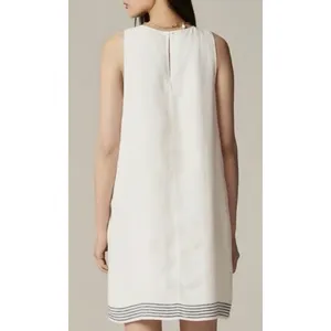 J.Crew Maxine Sailor Stripe Dress Linen A Line White Preppy Retro Resort XS NWT thumbnail 4