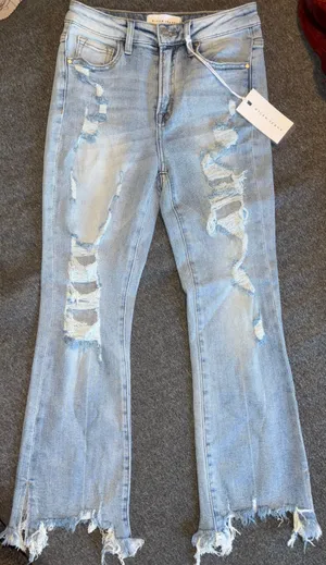 Risen Boutique High Rise Flare Jeans thumbnail 1
