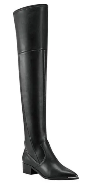 Marc Fisher LTD Yakir Black Over The Knee Pointed Toe Boots Womens 6.5 M thumbnail 1