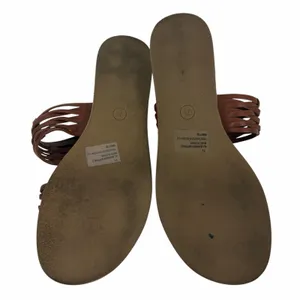 Universal Threads Addie Two Band Flat Slide Sandal Brown Size 7.5 thumbnail 9