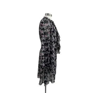 Victoria’s‎ Secret Floral Chiffon Duster Kimono Sheer Boho Cover Up XS/S thumbnail 4