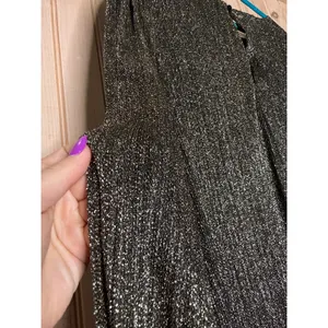 NWT City Studio Black Silver Metallic Shift Dress Glam Bling New Year Size M thumbnail 6