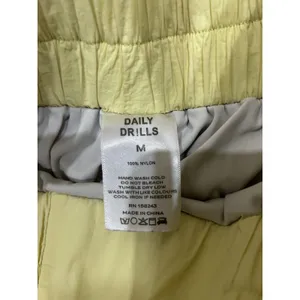 Daily Drills Yellow Nylon Bubble Set Shirt And Bra Small Medium thumbnail 3