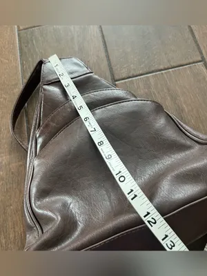 Faux Leather Brown Backpack Purse thumbnail 9