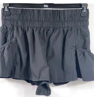 Free People Get Your Flirt On Shorts Black S thumbnail 1