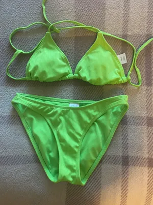 Wild Fable Bright Green Bikini Set thumbnail 1