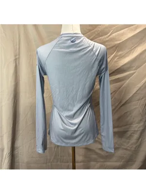 Columbia Light Grey Long-Sleeve Jersey with Blue & Orange Floral Graphic thumbnail 3