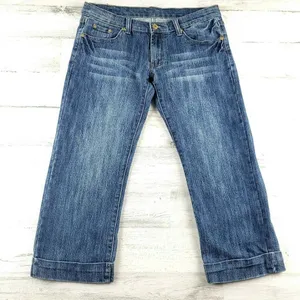 7 For All Mankind A Pocket Rhinestone Cropped Bootcut Jeans Women’s 29 Altered thumbnail 1