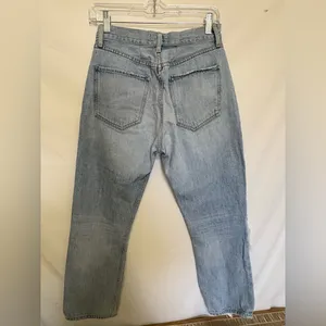 Agolde Riley High Rise Button Fly Straight Crop Size 28‎ thumbnail 7