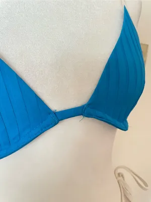 Aerie Ribbed Bikini Two Piece Set Underwire Bikini Top 34B & Tie Bottoms Medium thumbnail 5