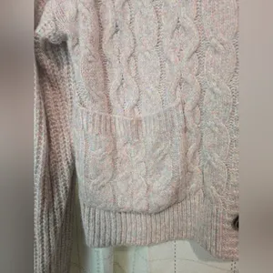 Ultra Soft Chunky Cardigan Pink thumbnail 2