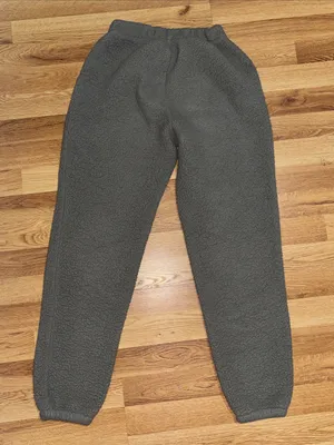 Gilly Hicks Cozy Gray Sherpa Jogger Pants thumbnail 4