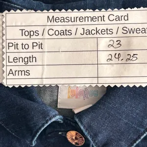 LulaRoe‎ Denim Jacket Blue 3XL thumbnail 8