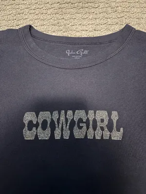 Rare Brandy Melville Cowgirl Sparkly Tee thumbnail 2