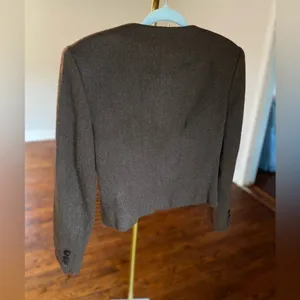Herman Geist Wool Embroidered Blazer Old Money Royalcore Heritage Quiet Luxury thumbnail 3