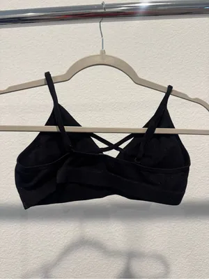 Source Unknown Black Crisscross Bralette thumbnail 2
