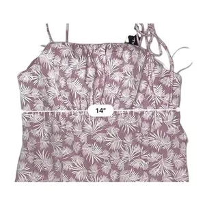 Lulu's Sunny Tropics Pink Palm Tie Straps Mini Dress Sundress‎ MEDIUM Coquette thumbnail 6