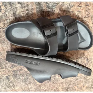 Birkenstock Arizona EVA Sandals Metallic Anthracite Waterproof Slides 8 Gray thumbnail 3