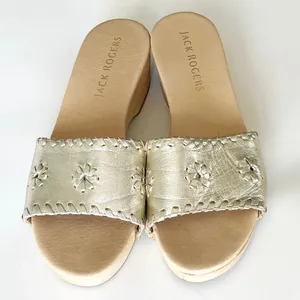 Jack Rogers Breakers Clog Sandal Gold Size 9 thumbnail 2