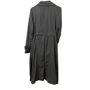 New York & Company Gray Tie Waist Lightweight Trench Coat Jacket(Size Small) thumbnail 2