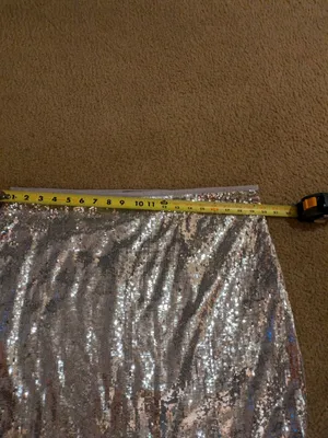 Forever 21 sequin shimmer lined pencil;Mini Skirt Sz 2X thumbnail 7