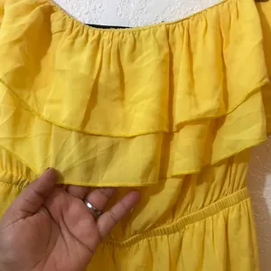 My Story yellow black dress SZ M thumbnail 2