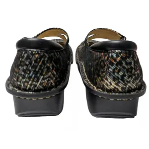 ALEGRIA DAYNA leopard stripes Mary Jane’s SZ 39 metallic NUBUCK— very clean thumbnail 7