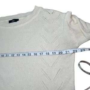 Lulus Cream Knit‎ Sweater Women's Small Long Sleeve Round Neck Casual thumbnail 7