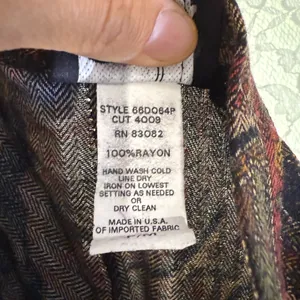Bohemian Paisley midi Skirt vintage brown black 90s medium euc thumbnail 7