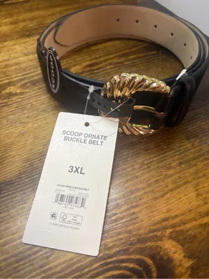 Scoop black ornate buckle belt size 3Xl thumbnail 3