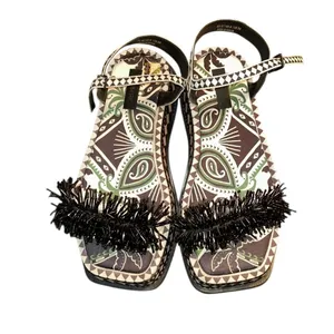 Farm Rio Floral Print Platform Sandals(Size 8) thumbnail 4