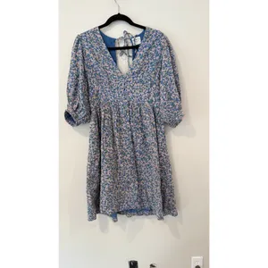 Anthropologie Mirth Caftan Perth mini dress in the Blueberry Print Medium 3031 thumbnail 4