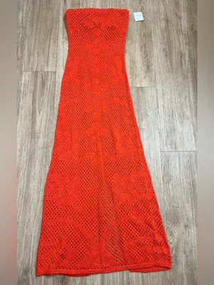 Freew People Starla fauxchet Midi Dress in Red thumbnail 2