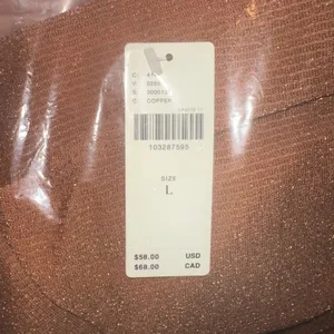 Pilcro Anthropologie Halter Cowl-Neck‎ Tank Top Copper Size L thumbnail 6