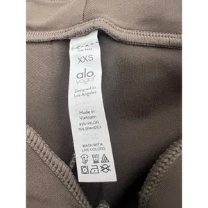 Alo High-Waist 7/8‎ Zip It Flare Legging Brown XXS thumbnail 12