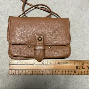 Lucky Brand Liza Convertible Wallet Crossbody Brown 100% Leather Pebbled thumbnail 8