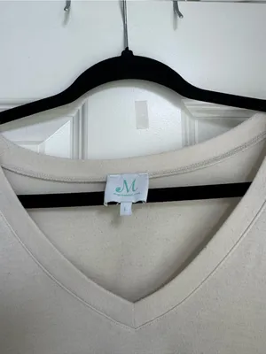 Shop the Mint Cream V-Neck Tee thumbnail 3