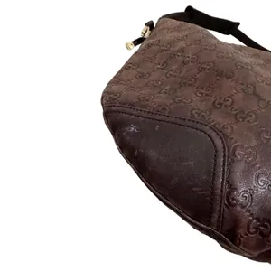 Authentic GUCCI Guccissima Large Leather Princy Hobo‎ Shoulder Bag Brown 162882 thumbnail 5