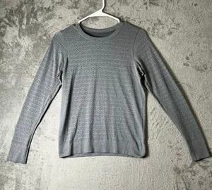 Lululemon Swiftly Breathe Long Sleeve Squad Slate Gray Seamless Running Size 6 thumbnail 1