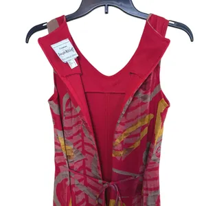 Joseph Ribkoff Jumpsuit Women Size 6 Abstract Layered Overlay‎ Sleeveless Unique thumbnail 4