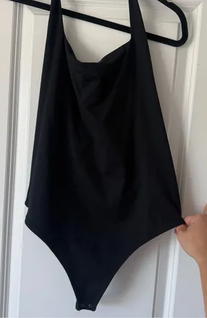 Abercrombie & Fitch Black Halter Bodysuit thumbnail 1