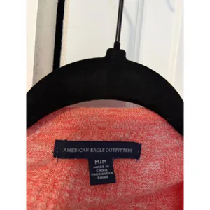 American Eagle Womens Coral Marl Ribbed‎ Button Front Cardigan Size M thumbnail 4