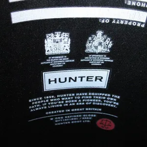 Hunter Original Refined tall wellington boots in black gloss thumbnail 10