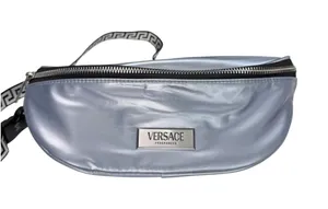 Versace Fragrances Silver Metallic Fanny Pack Belt Bag Sling NEW without Tags thumbnail 1