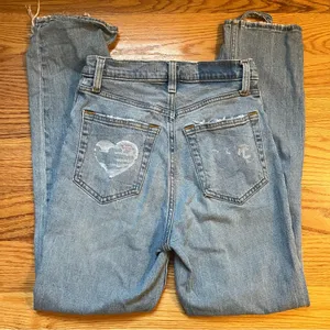 Abercrombie & Fitch the ankle straight ultra high rise jean size 25 / 0 thumbnail 2